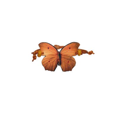 Pulseira bolboreta 'Laranxa'