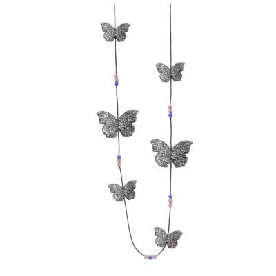 Collar largo seis mariposas 'Fantasy'