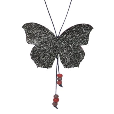 Colgante mariposa ajustable grande 'Roja'
