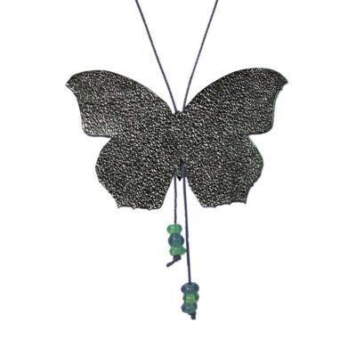 Colgante mariposa ajustable grande 'Verde Hierba'