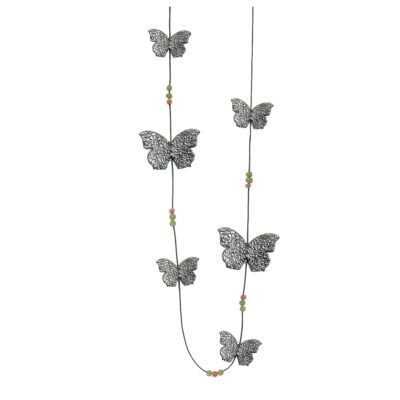 Collar largo seis mariposas 'Oro'