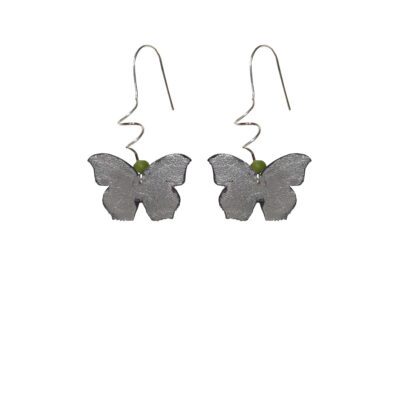 Pendiente mariposa adornos 'Verde Hierba'